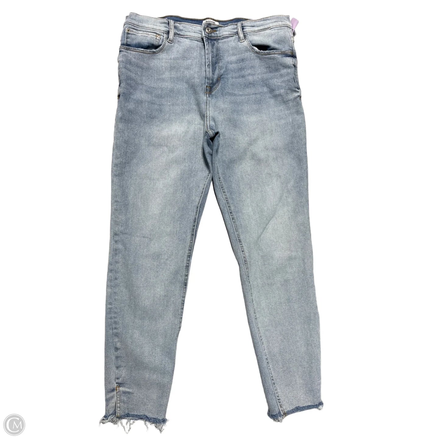 Jeans Straight By Kensie In Blue Denim, Size: 14