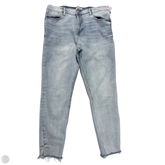 Jeans Straight By Kensie In Blue Denim, Size: 14