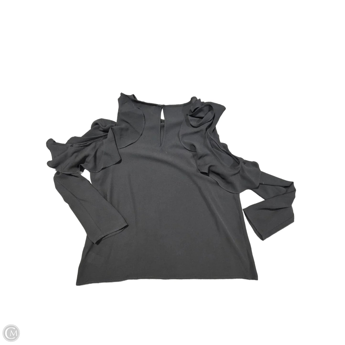 Top Long Sleeve By Michael By Michael Kors In Black, Size: L