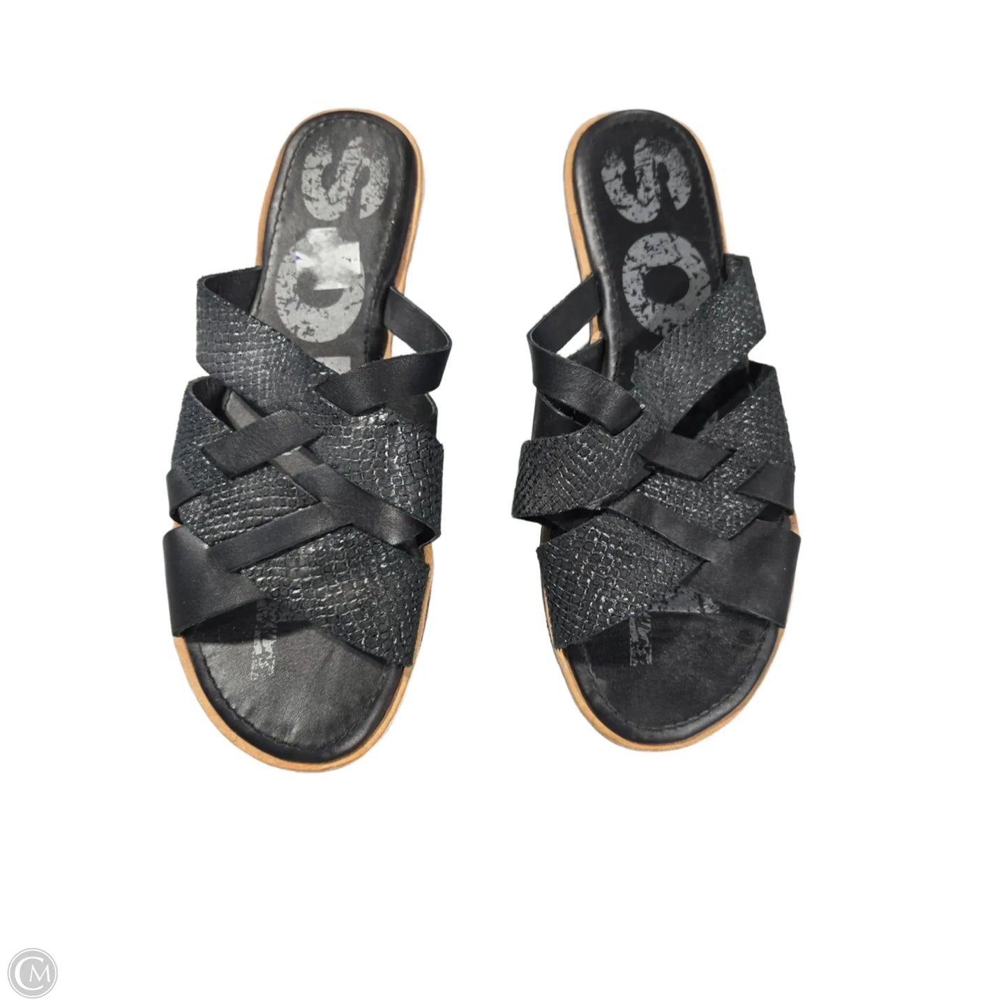Sandals Flats By Sorel In Black, Size: 9