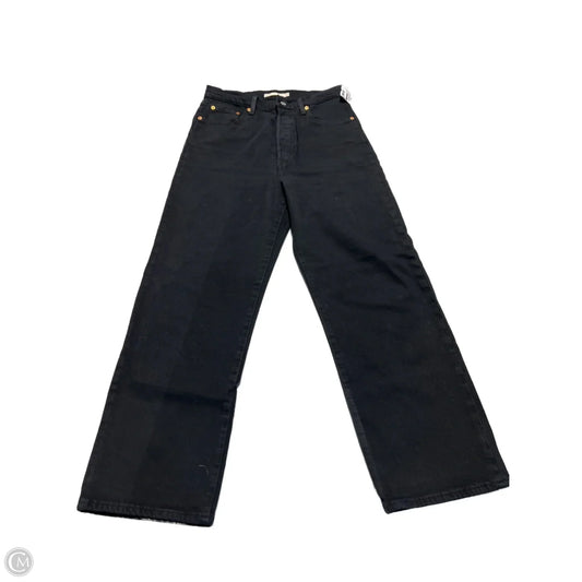 Jeans Straight By Levis In Black, Size: 8