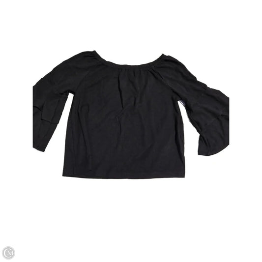 Top Long Sleeve By J. Jill In Black, Size: M