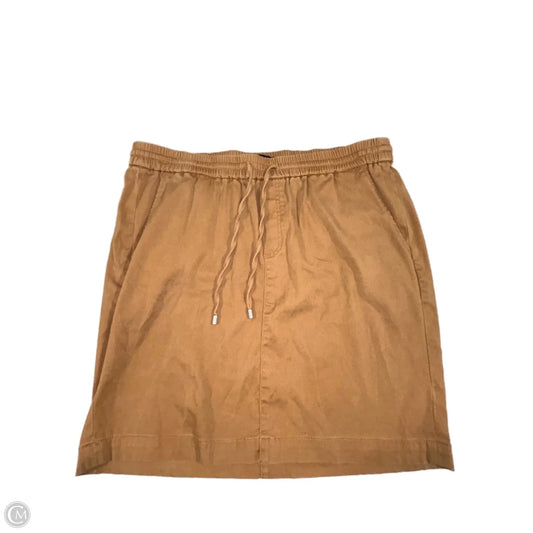 Skirt Mini & Short By Liverpool In Tan, Size: Xl