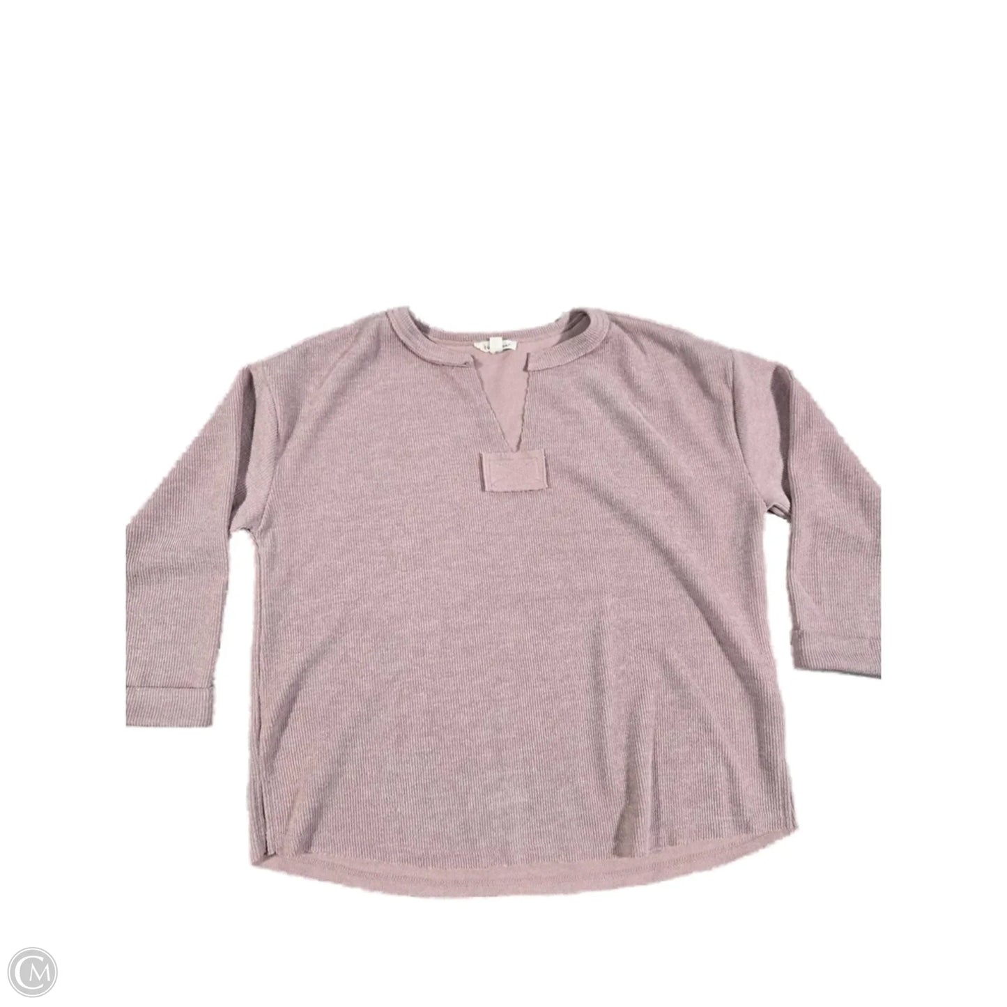 Top 3/4 Sleeve By Blu Pepper In Pink, Size: S