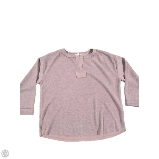 Top 3/4 Sleeve By Blu Pepper In Pink, Size: S