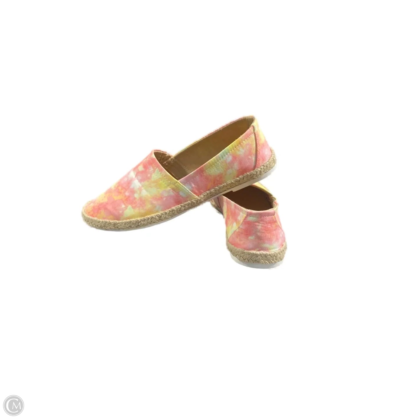 Shoes Flats By Soda In Pink & Yellow, Size: 8