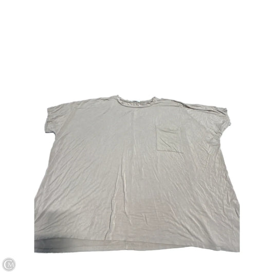 Top Short Sleeve Basic By Zenana Outfitters In Brown, Size: L