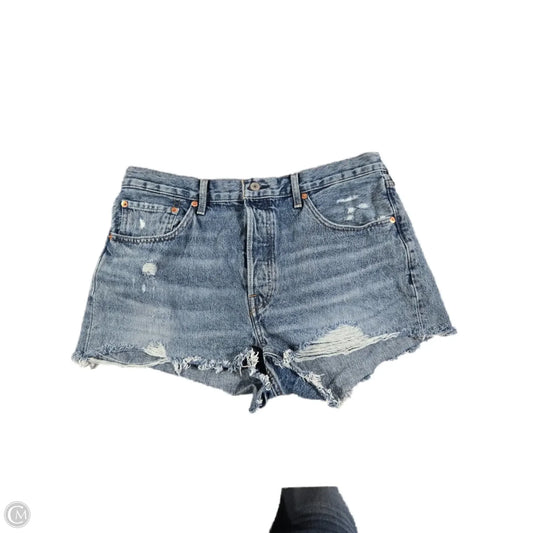 Shorts By Levis In Blue Denim, Size: 14