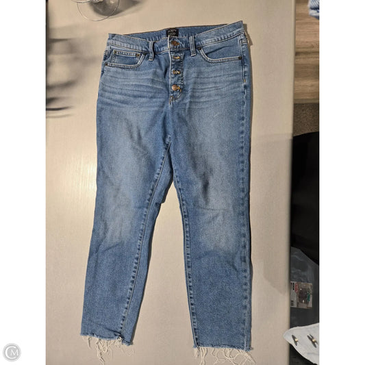 Jeans Straight By J. Crew In Blue Denim, Size: 28