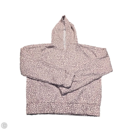 Sweatshirt Hoodie By Just Fab In Animal Print, Size: L