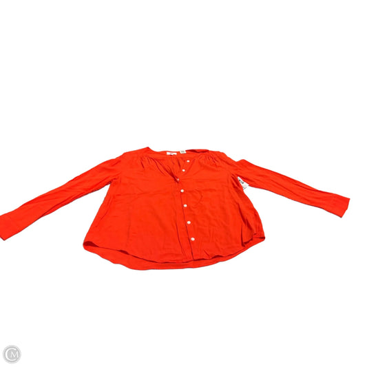 Top Long Sleeve Basic By Levis In Orange, Size: S