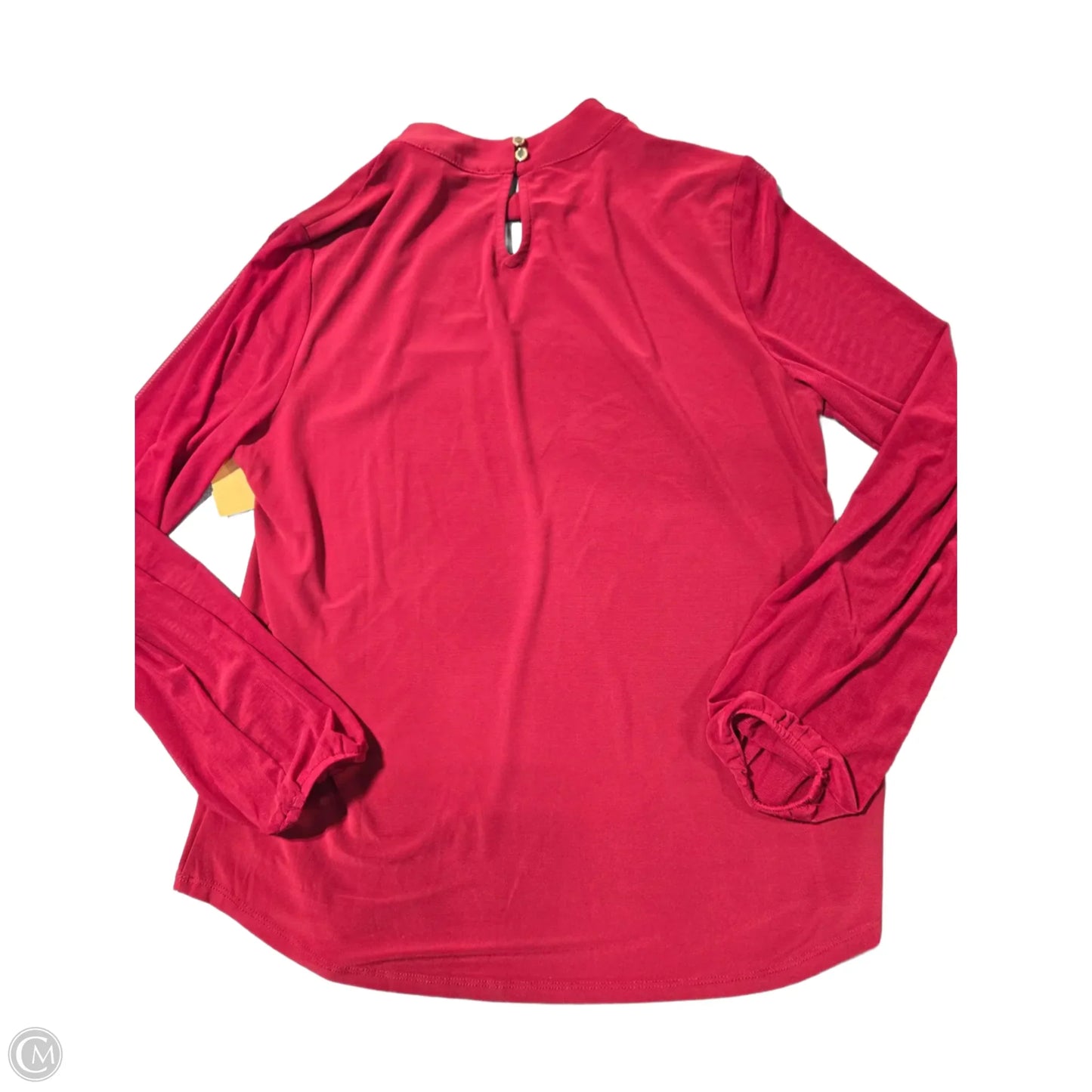 Top Long Sleeve Basic By Nine West In Red, Size: M