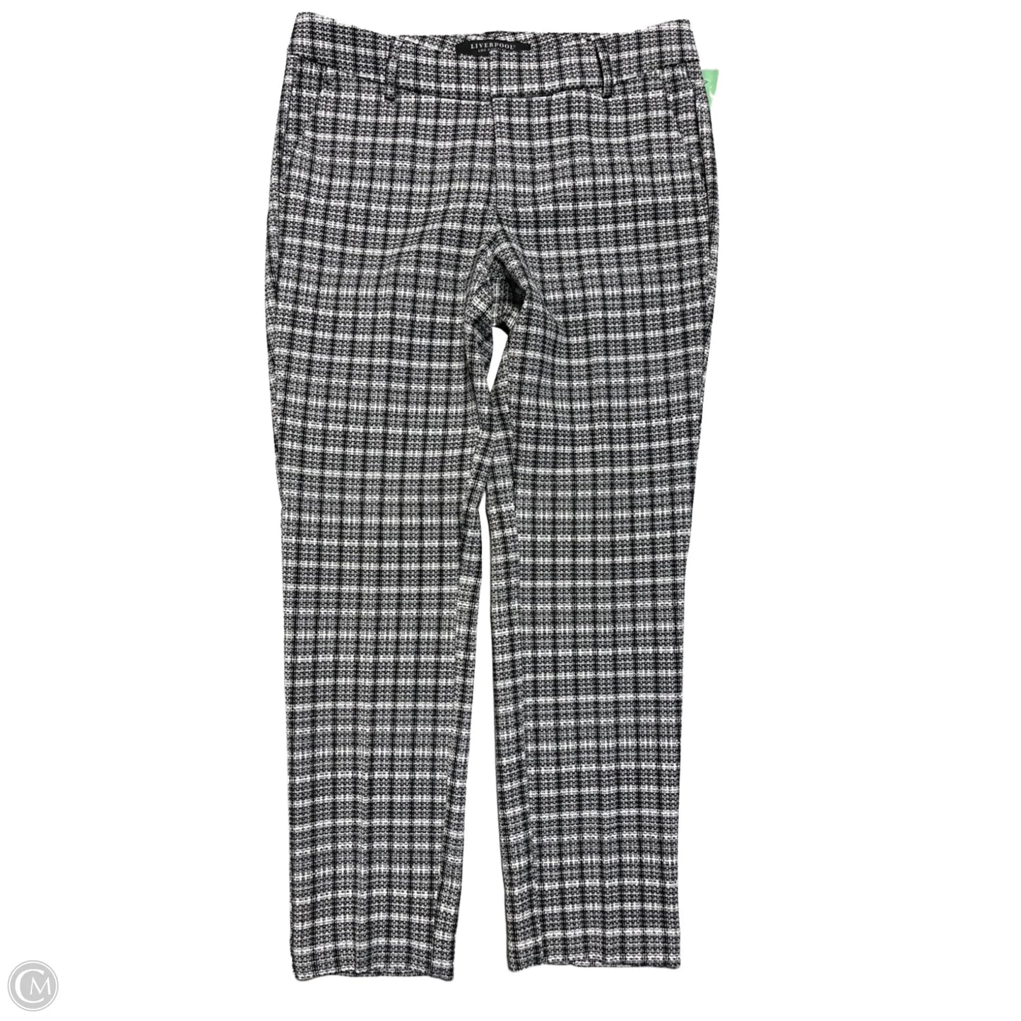 Pants Cropped By Liverpool In Black & White, Size: 2
