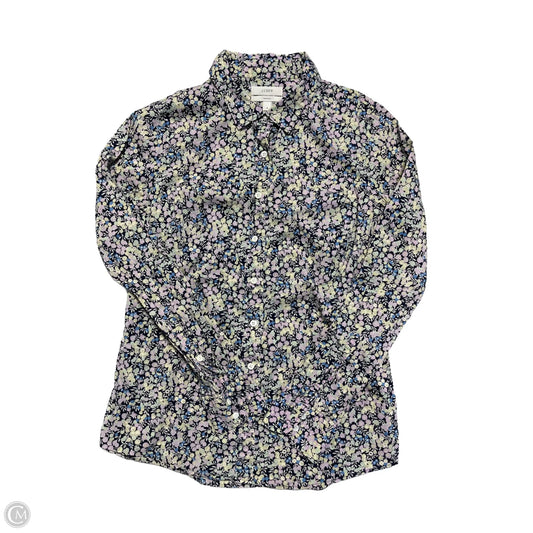 Top Long Sleeve By J. Crew In Floral Print, Size: 4