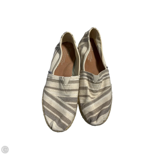 Shoes Flats By Toms In Cream & Tan, Size: 7.5