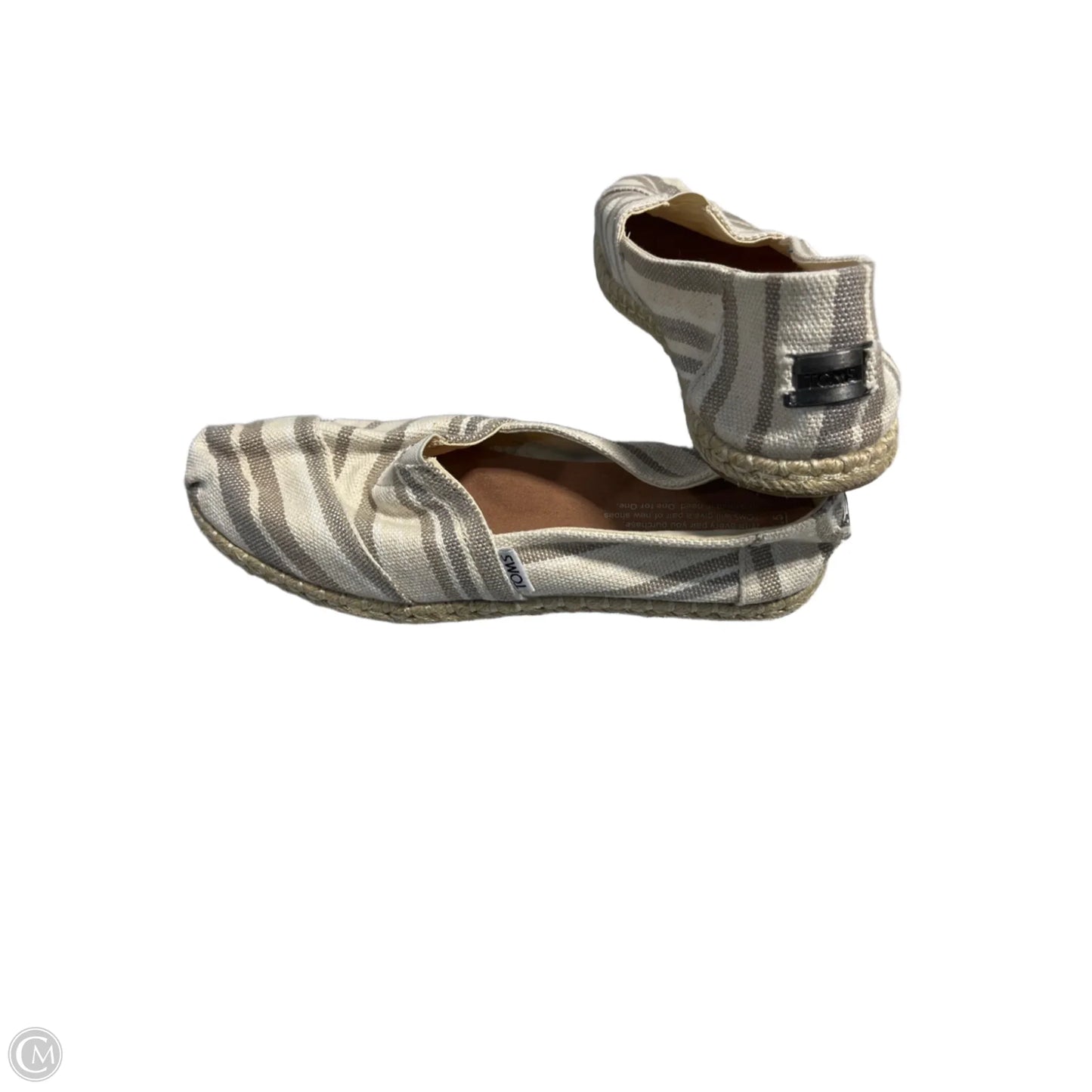 Shoes Flats By Toms In Cream & Tan, Size: 7.5