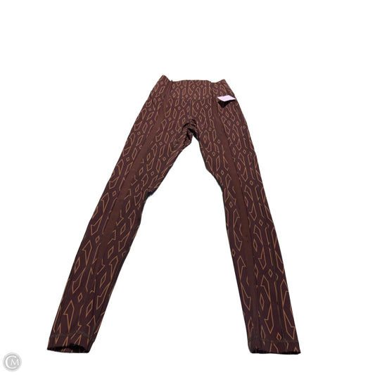 Athletic Leggings By Adidas In Brown, Size: Xs