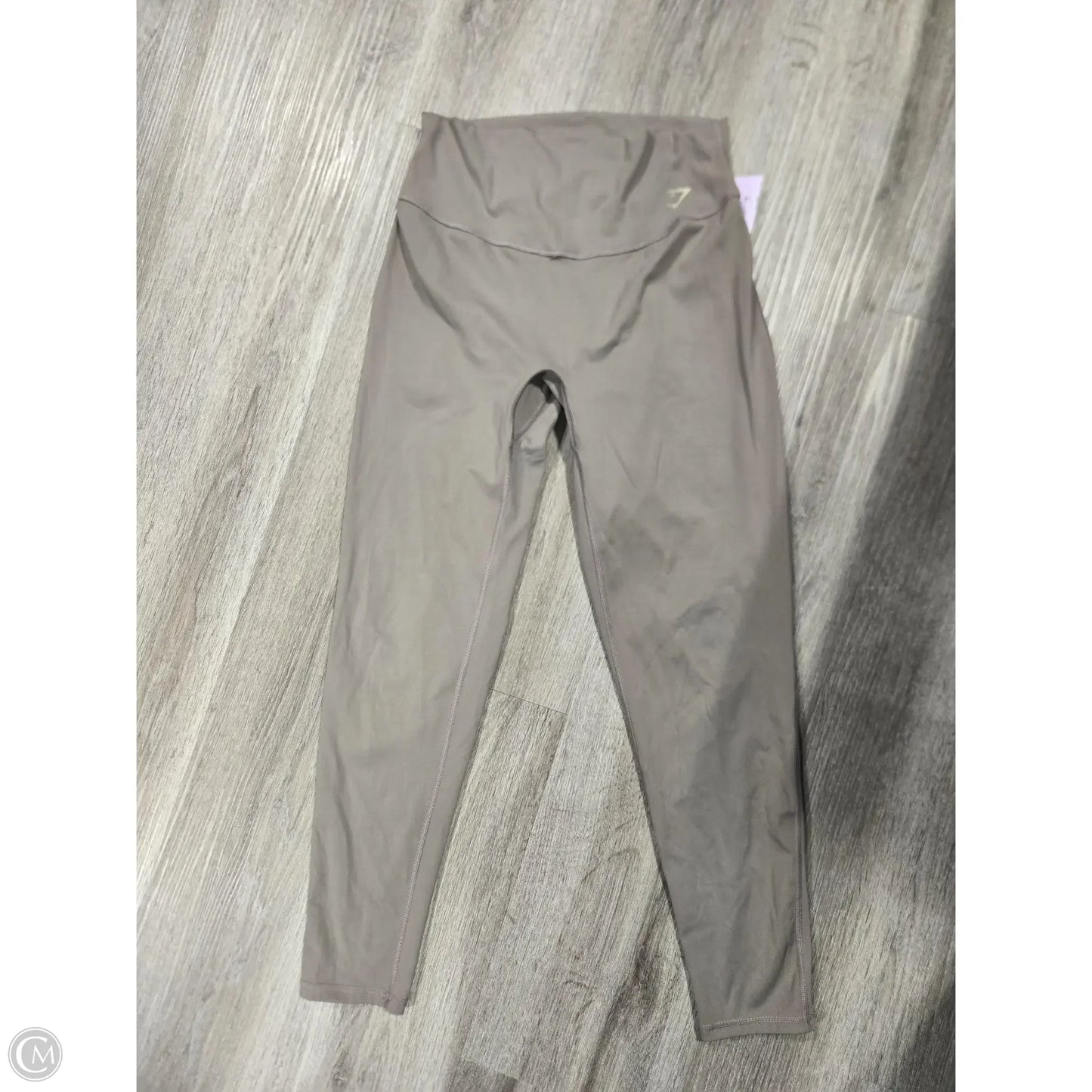 Athletic Leggings By Gym Shark In Tan, Size: L