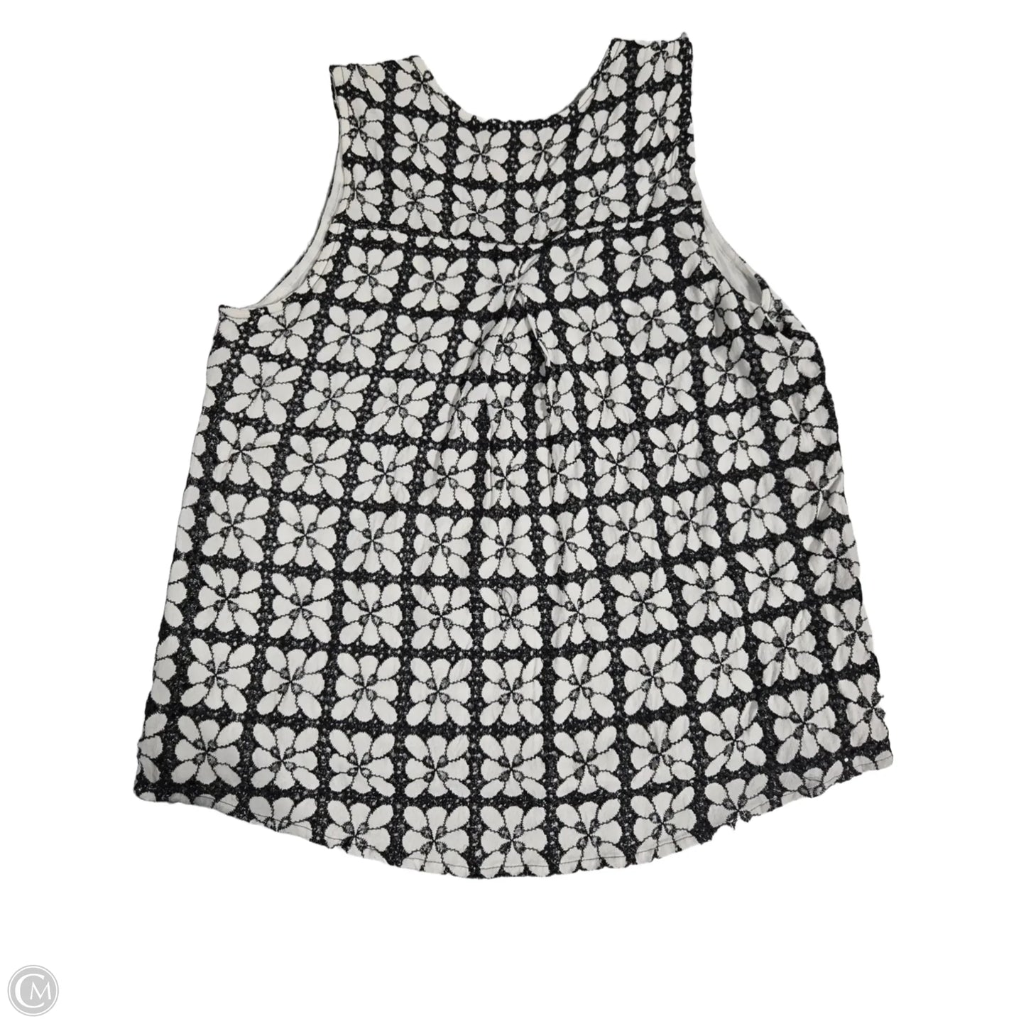 Top Sleeveless By Anthropologie In Geometric Pattern, Size: M