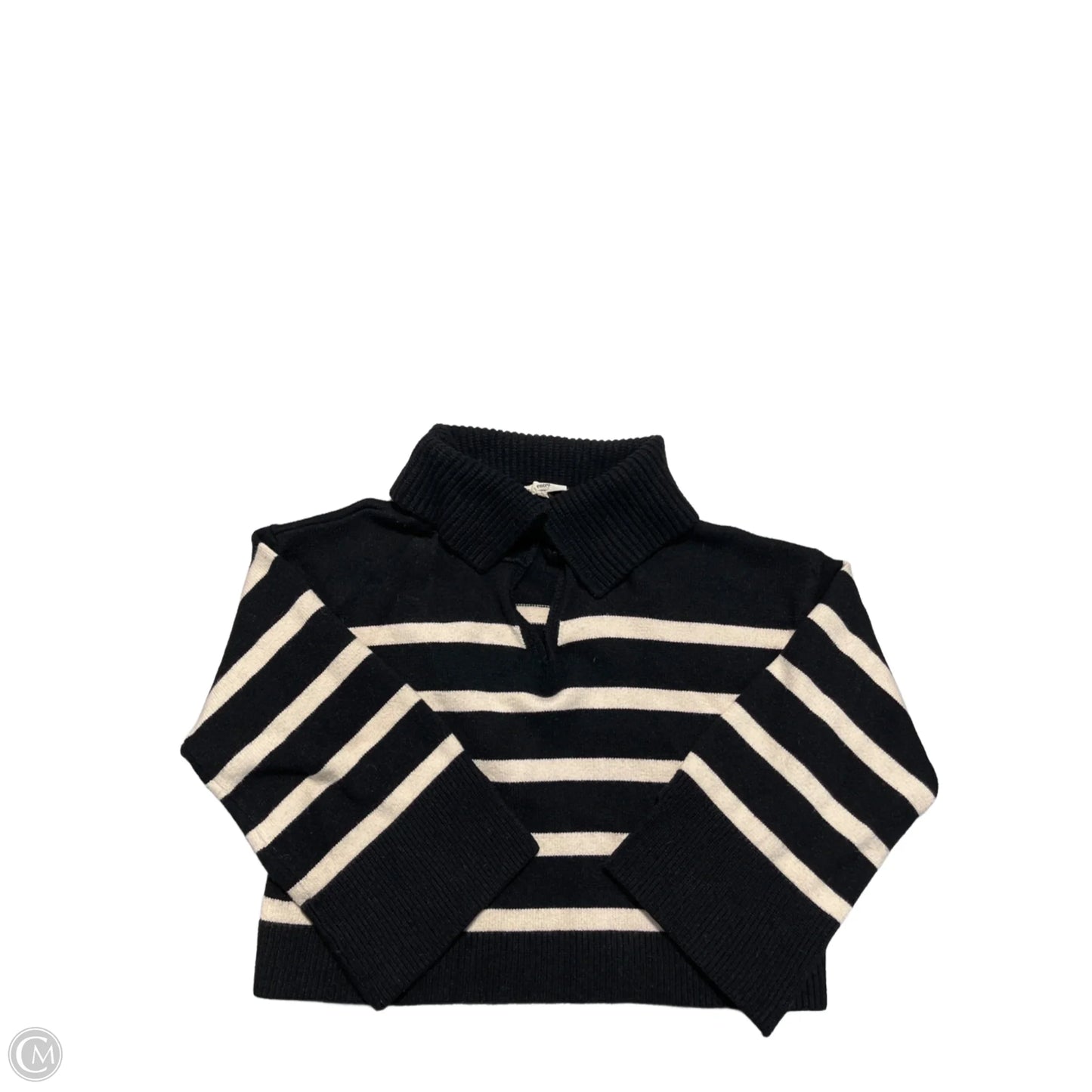 Sweater By Entro In Black & Tan, Size: L