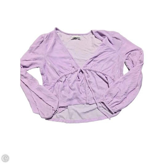 Top Long Sleeve By Urban Outfitters In Purple, Size: Xl