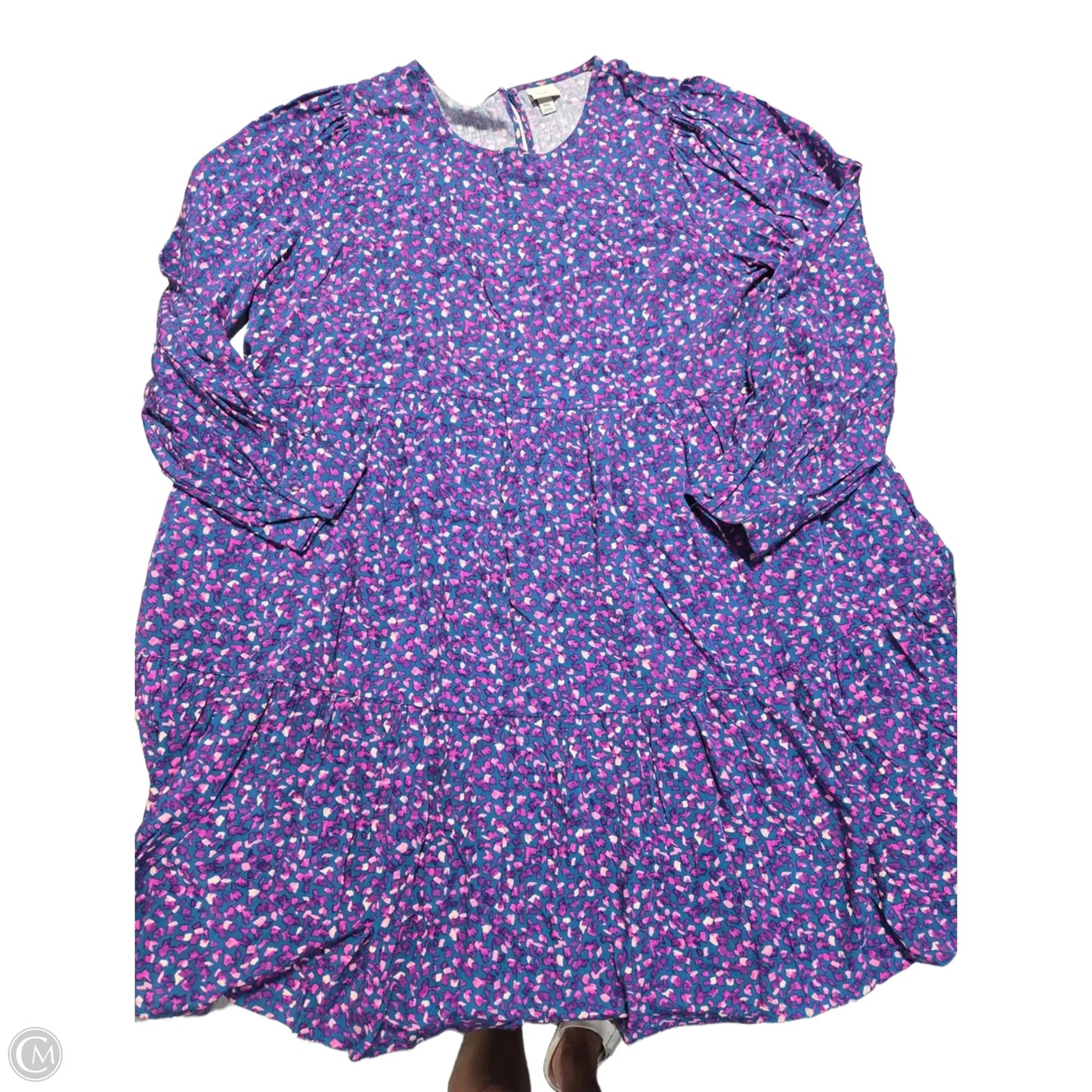 Dress Casual Midi By A New Day In Blue & Purple, Size: Xxl