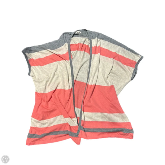Cardigan By Easel In Cream & Grey, Size: M