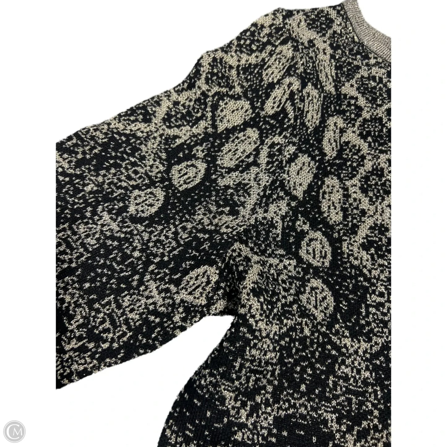 Top Long Sleeve By Ruby Rd In Black & Gold, Size: S