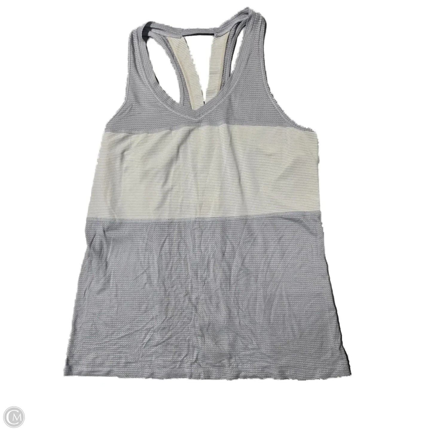 Athletic Tank Top By Lululemon In Blue & White, Size: M