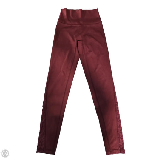 Athletic Leggings By Aerie In Maroon, Size: S