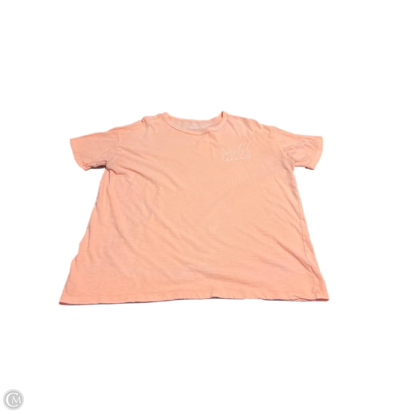Top Short Sleeve Basic By Aerie In Peach, Size: M