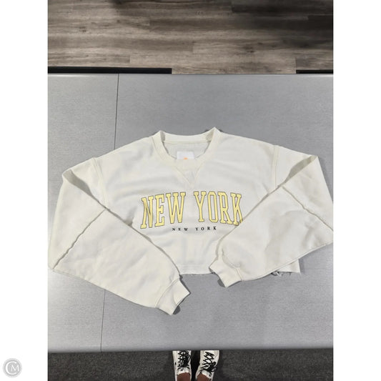Sweatshirt Crewneck By Cme In White, Size: L