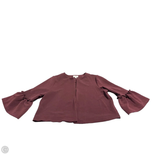 Jacket Other By Elle In Maroon, Size: Xxl