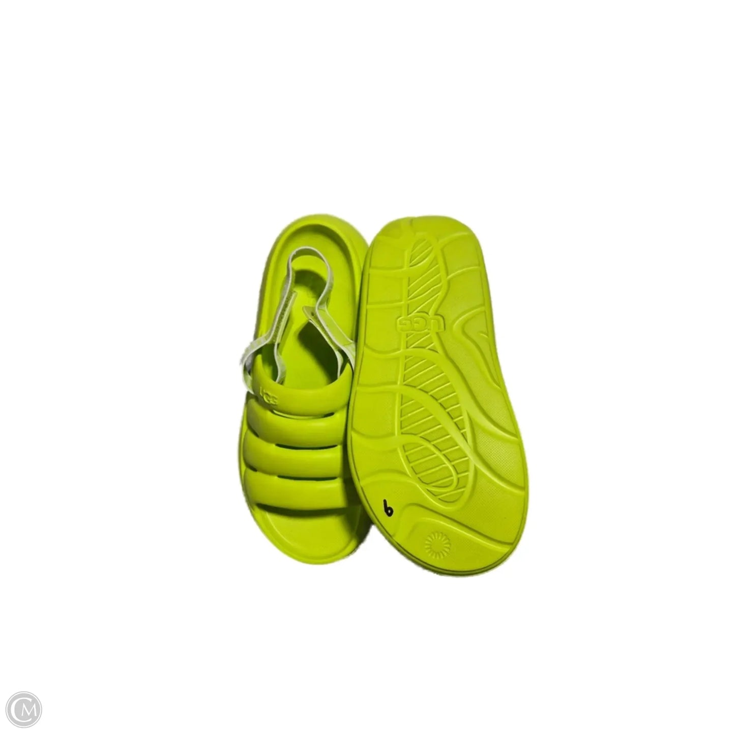 Sandals Designer By Ugg In Green, Size: 9