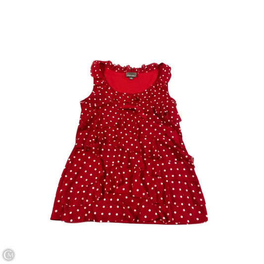 Top Sleeveless By Roz And Ali In Red, Size: M