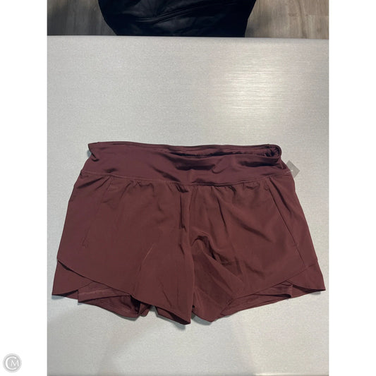 Athletic Shorts By Avia In Maroon, Size: L