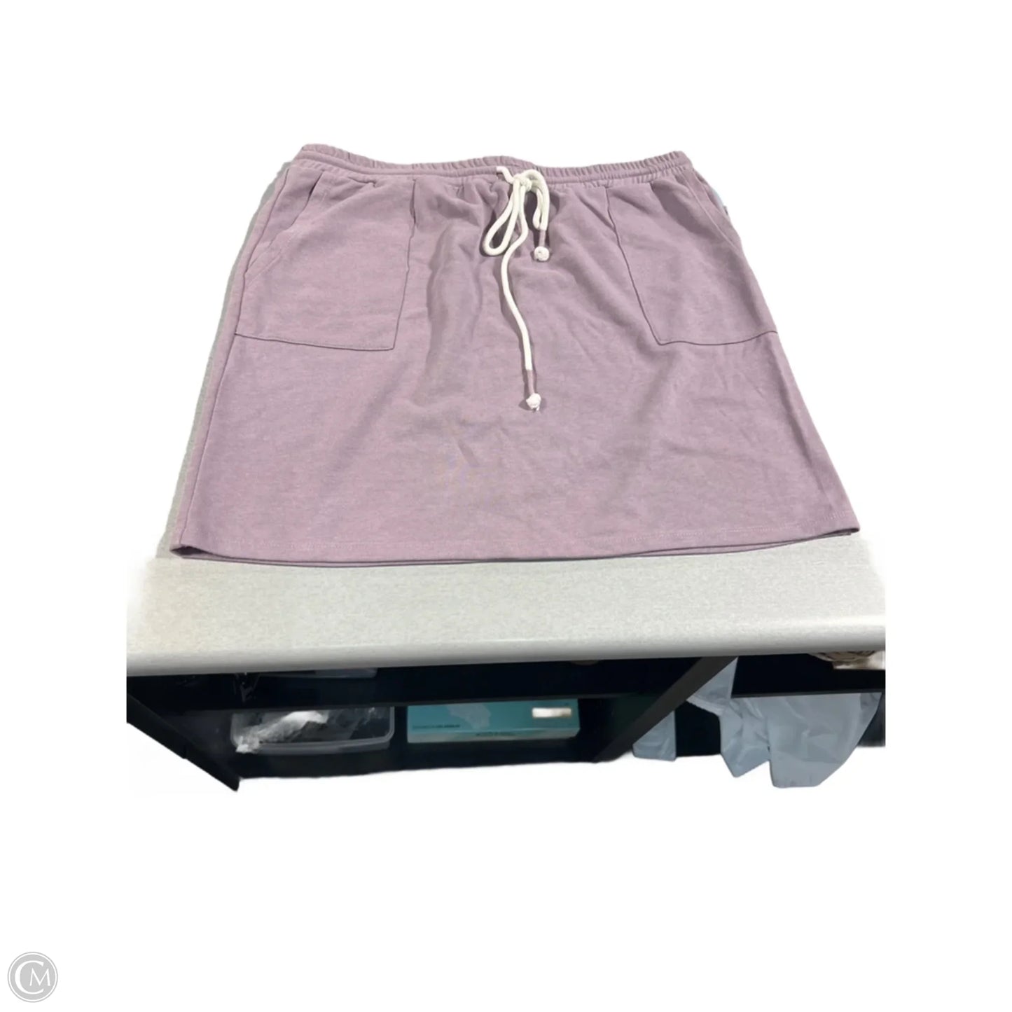 Skirt Mini & Short By Hem & Thread In Purple, Size: L