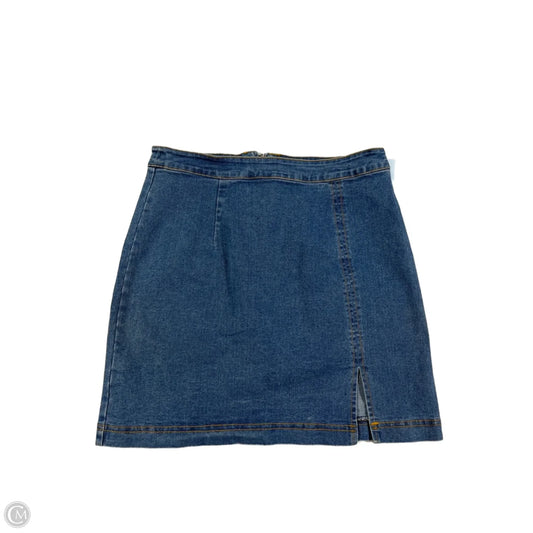 Skirt Mini & Short By Entro In Blue Denim, Size: S