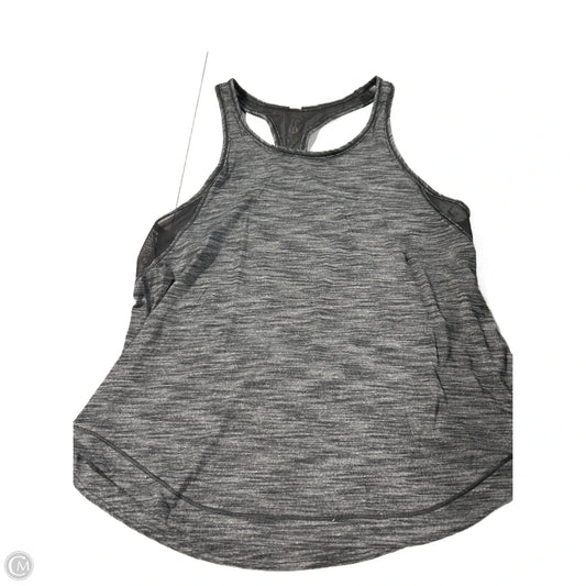 Athletic Tank Top By Lululemon In Grey, Size: M