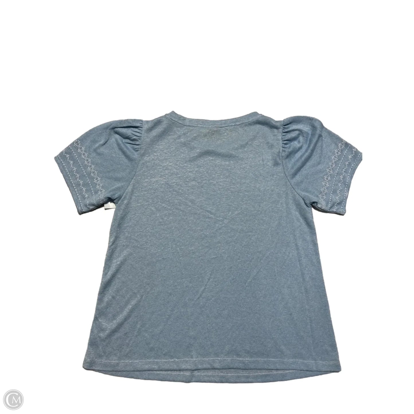 Top Short Sleeve By Bobeau In Blue, Size: L