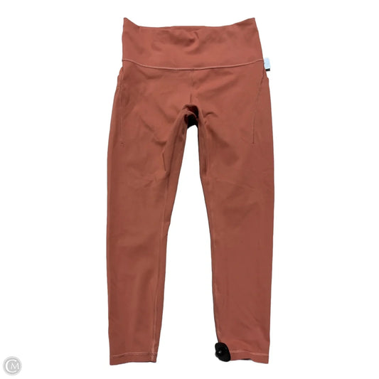 Athletic Leggings By Lululemon In Peach, Size: 12