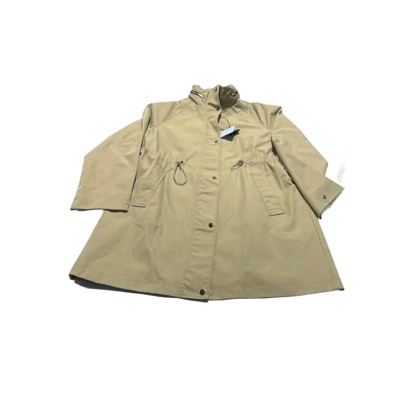 Coat Raincoat By Zara In Tan, Size: S