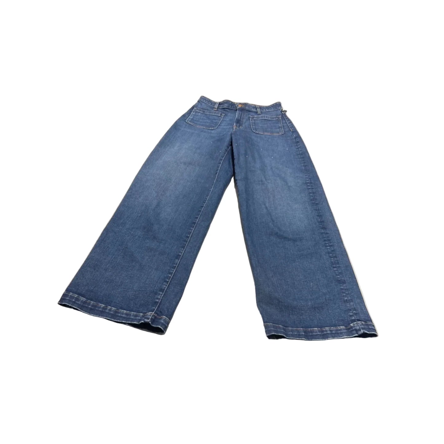 Jeans Wide Leg By Madewell In Blue Denim, Size: 8