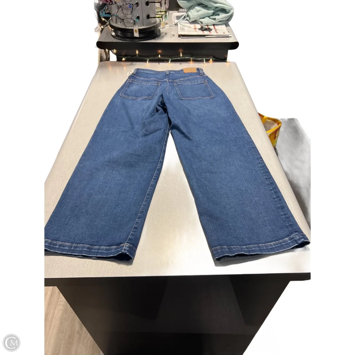 Jeans Wide Leg By Madewell In Blue Denim, Size: 8