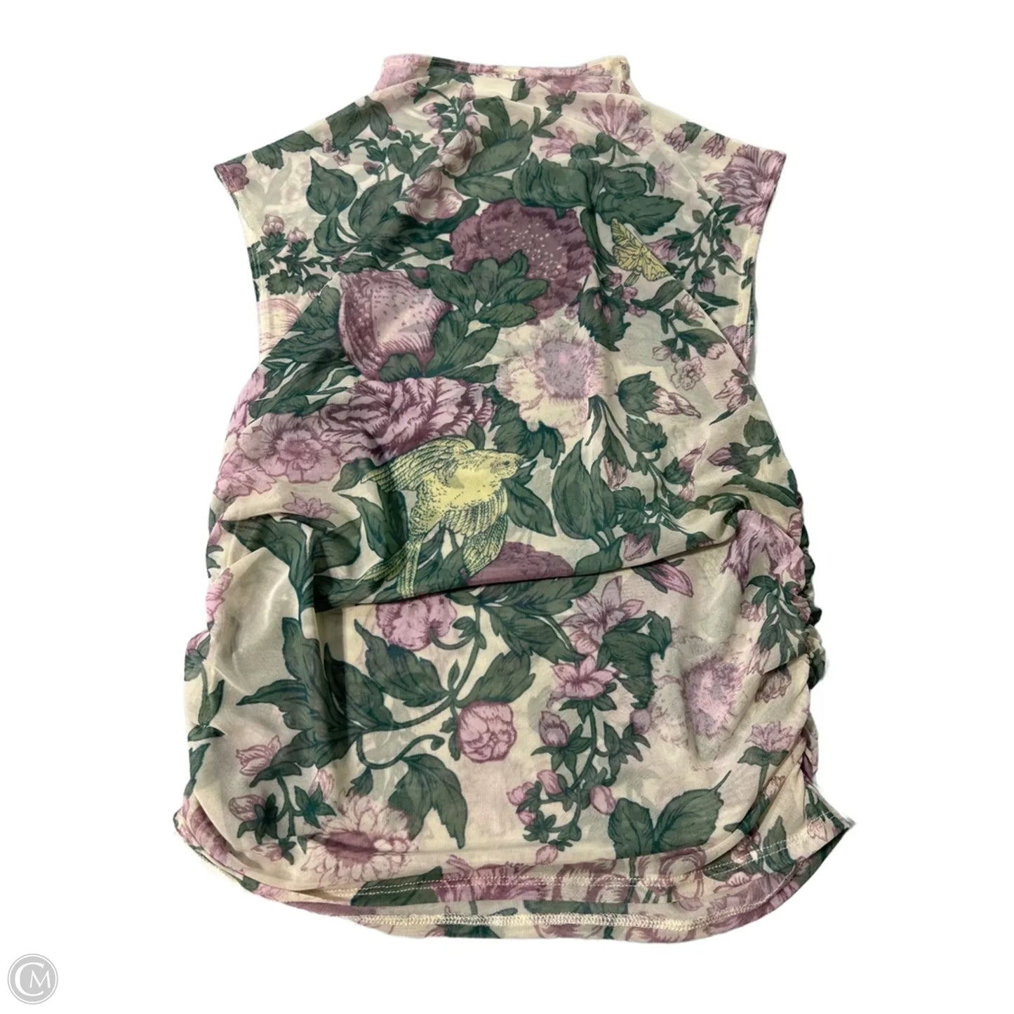 Top Sleeveless Basic By Abercrombie And Fitch In Floral Print, Size: M