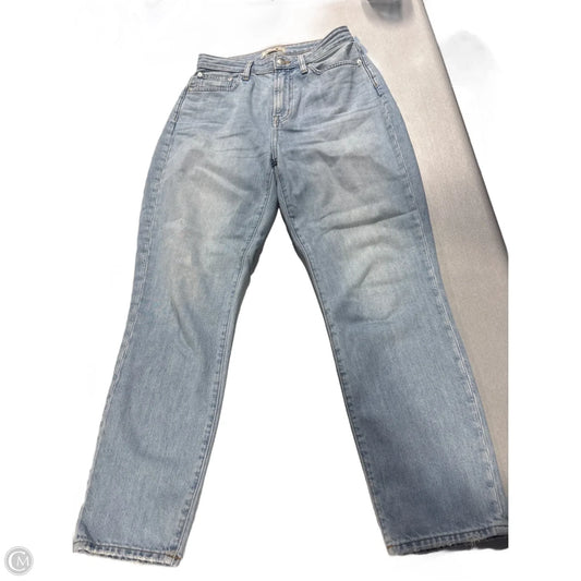 Jeans Straight By Madewell In Blue Denim, Size: 4
