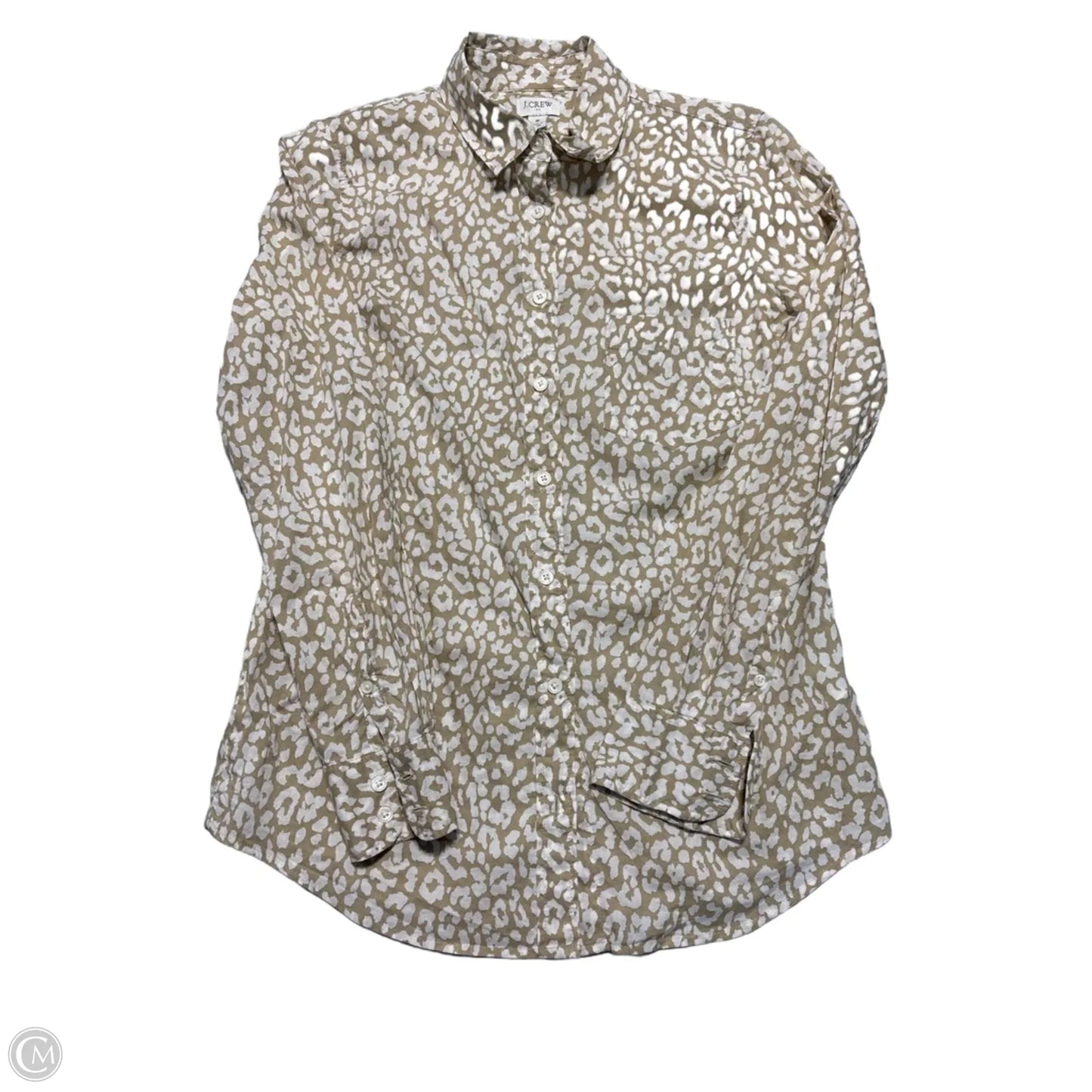 Top Long Sleeve By J. Crew In Animal Print, Size: S