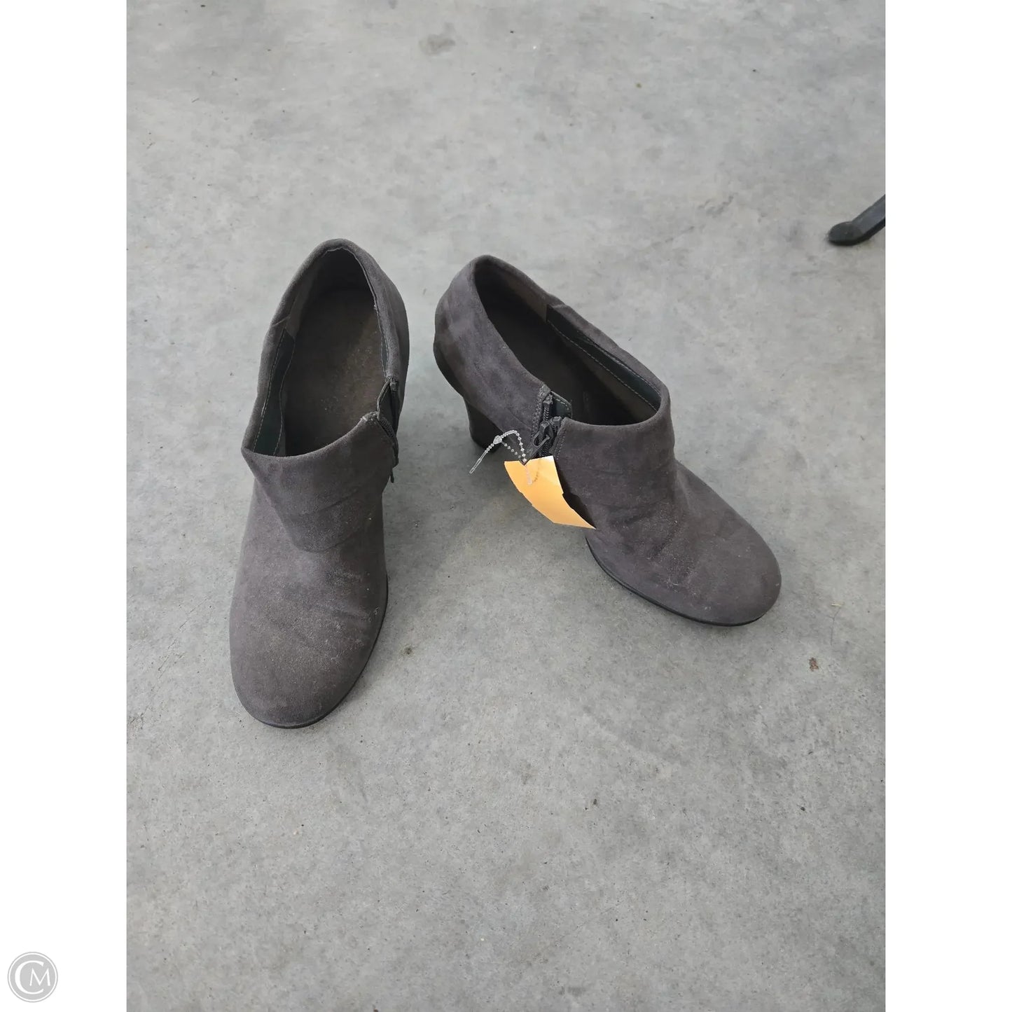 Shoes Heels Block By Aerosoles In Grey, Size: 9