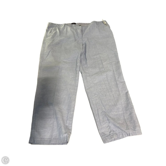 Pants Linen By Talbots In Blue, Size: 18