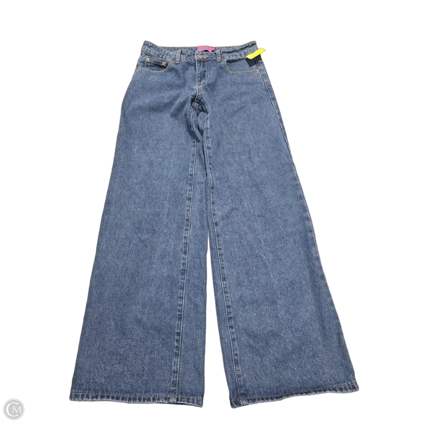 Jeans Wide Leg By Edikted In Blue Denim, Size: 4
